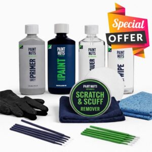 Paintnuts Car Touch Up Paint Bottle All You Need Bundle | Matched By Registration | Stone Chips and Scratches | Car Repai