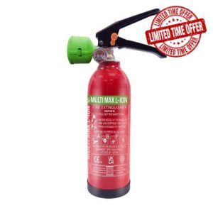 Multimax Lithium-Ion Fire Extinguisher - All Fires Fire Extinguisher for Home