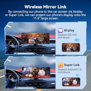 Car Tablet Pro Max 2025 Car Stereo Mirror Link AUX FM Bluetooth 64G SD