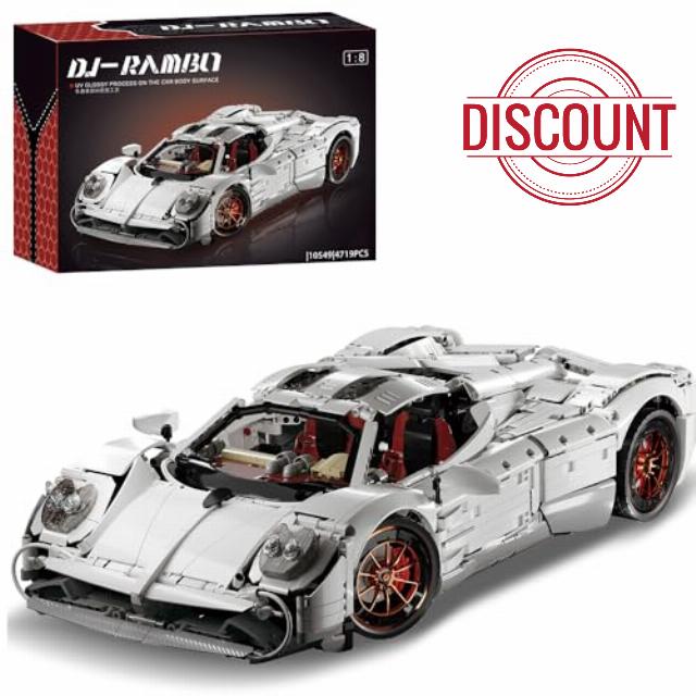 1:8 Scale Technik Supercar Building Blocks Set