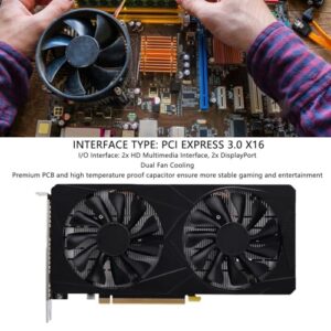 PCI Express 3.0 X16 Gaming Graphics with Dual Cooling Fan for Desktop Computer PC