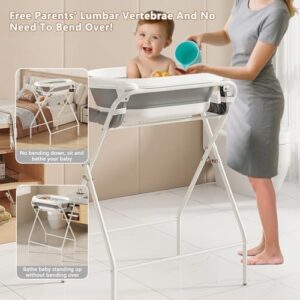 Ergonomic Tub for Newborn to 12 Months (Grey)