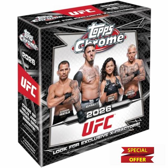 2026 Topps Chrome UFC - Factory Sealed - Mega Box