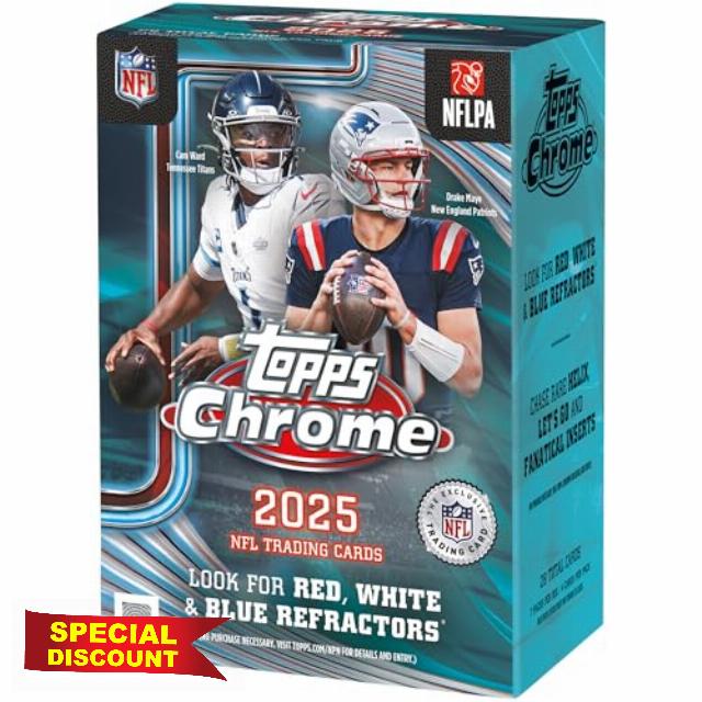 2025 Topps Chrome Football - Factory Sealed - Value Box