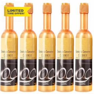 Catalytic Converter Cleaner Fuel System Additive for Gas and Diesel Vehicles Engine and Exhaust System Maintenance Easy Pour In 120ml (5 PACK)