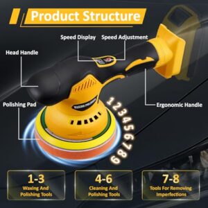 6 Inch Portable Orbital Buffer Kit
