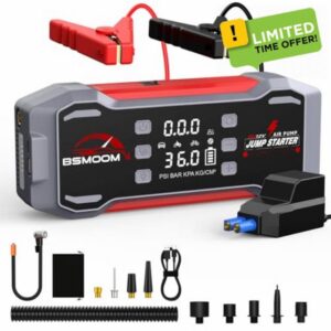 8000A Jump Starter Power Pack with Air Compressor