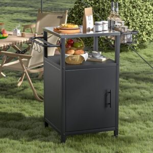 Pizza Oven Table for Outdoor Patio Cooking