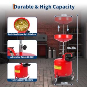 360° Swivel Wheels & Toolbox for Garage & Auto Repai