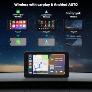 2026 New Upgrade 2nd Gen 7 inch Portable IPS Touchscreen Car Stereo 5V