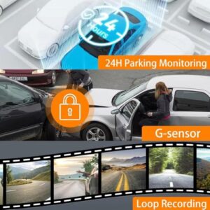 64G Rechargeable Dash Cam No Wires