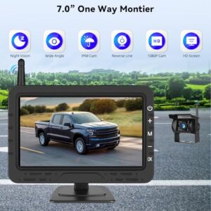 4.3 Inch Back up License Plate Reverse Camera IP68 Waterproof Night Vision Wide Angle Suction Cup Easy to Install DC12V Number Plate Camera