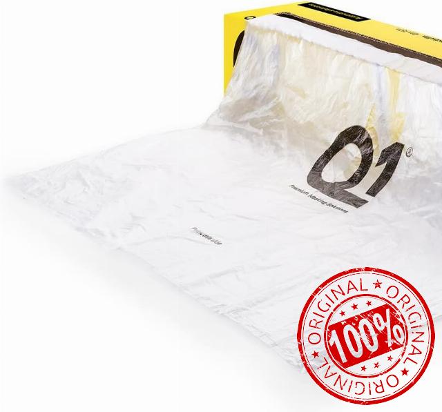 Q1 6m Wide Premium Automotive Masking Film – 110m Clear HDPE Protective Sheeting for Vehicle Paint Overspray – Static Cling