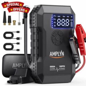 Car Jump Starter with Air Compressor 160PSI