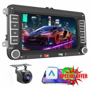Car Radio for VW Golf 5 Tiguan Touran Passat Polo Skoda Caddy Seat with Wireless Carplay Android Auto