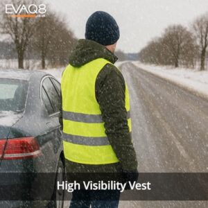 Foil Blanket & High-Visibility Vest in Black Boot Bag