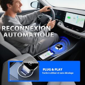 Mini CarPlay & Android Auto Wireless Adapter 2-in-1