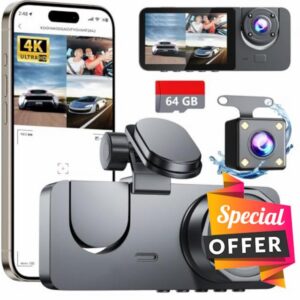 4K Dash Cam Front and Rear