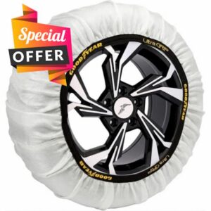 Goodyear Set of 2 Fabric Snow Chains for Cars Ultra Grip Size XL Specific for Vehicle Operation