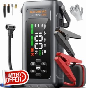 5000A Jump Starter Power Pack with 150PSI Air Compressor
