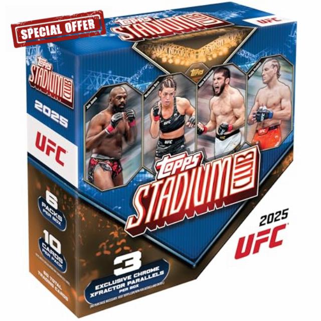 2025 Topps Stadium Club UFC - Factory Sealed - Mega Box