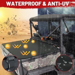 Waterproof Cargo Bed Cover Compatible with CFMOTO UFORCE 1000/1000XL (2019-2024) Heavy-Duty 600D Oxford Fabric