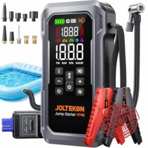 6000A 160PSI Jump Starter Power Pack with Air Compressor＆Blower