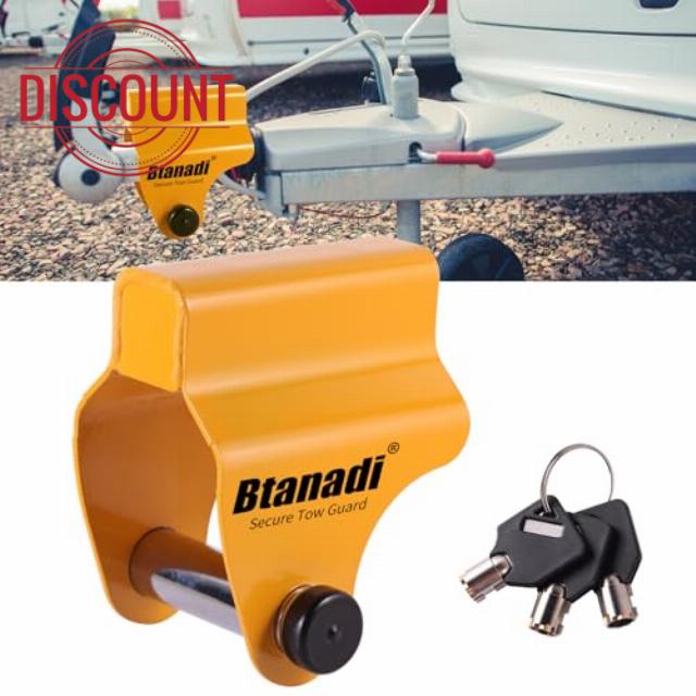 Btanadi Caravan Hitch Lock – Heavy Duty Anti-Theft Trailer Hitch Lock for ALKO AK130