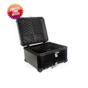 100L Aluminum Waterproof Top Box Motorcycle Luggage Box with Se