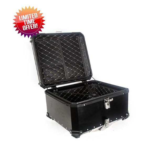 100L Aluminum Waterproof Top Box Motorcycle Luggage Box with Se