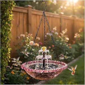 Outdoor Solar Powered Water Feature with Pump for Garden Patio Backyard