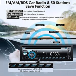 Single Din Car Stereo 7 Colors MP3 Player
