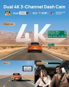 3 HDR Dual STARVIS 2 Car Camera