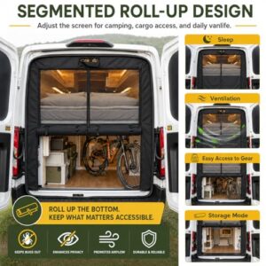 Fine Mesh Mosquito Net with Roll-Up Shade