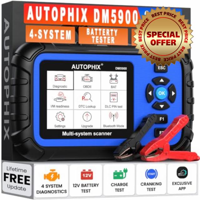 AUTOPHIX 4 Systems OBD2 Car Scanner Diagnostic Tool for ABS SRS Transmission Engine