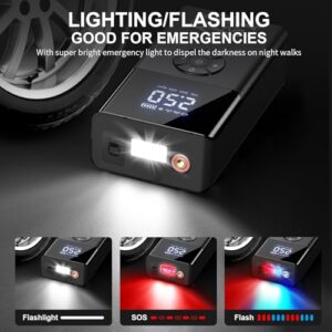 Portable Battery Booster for All Petrol/Diesel Vehicles (Black)