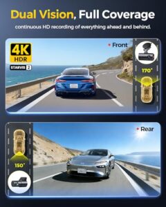 5.8GHz WiFi6 20MB/s Dashcam with 64GB Card