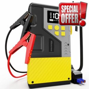 Portable Car Jump Starter with Air Compressor for Emergencies