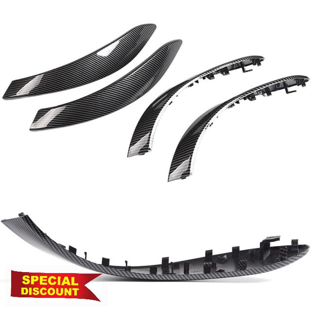 4 Pack Carbon Fiber Style Interior Door Handle Covers 3 Series F30 F35 F3X 2012-2019