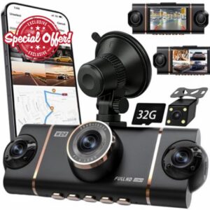 Wireless Dash Cam Front and Rear Camera System