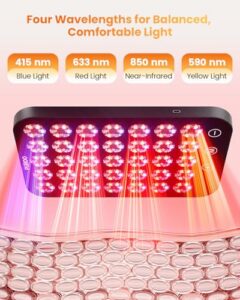 630 nm Red Light & 850 nm Near-Infrared & 460 nm Blue & 590 nm Yellow