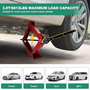 Portable Scissor Jack Kit Universal Tyre Repair Kit with Lug Wrench Suit For SUV MPV and Auto