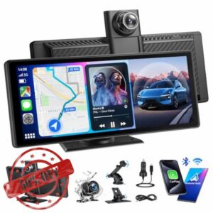 8.88" Wireless Portable Car Play Screen for Apple CarPlay & Android Auto