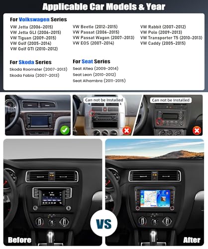 7" HD Touch Screen Head Unit with GPS WiFi RDS FM Bluetooth Car Radio