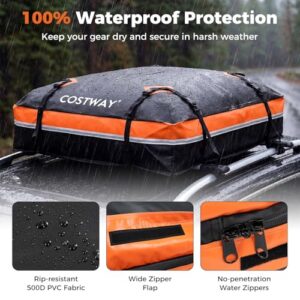 Rooftop Luggage Storage Box (Black+Orange
