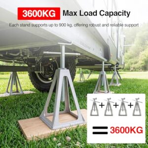 Aluminum Alloy Axle Stands Support Stands for RV/Caravan/Trailers