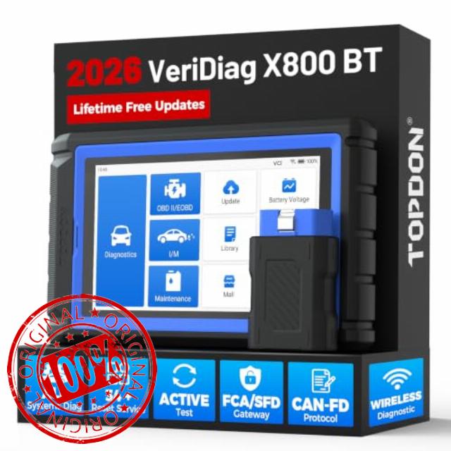 TOPDON Upgraded VeriDiag X800 BT OBD2 Scanner