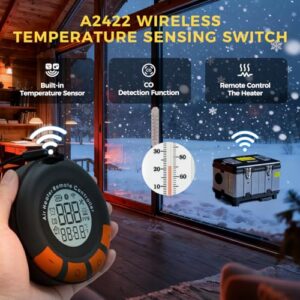 DC12/24V & AC 110-240V Auto Thermostat Parking Night Heater w/Adaptive Plateau 5500m max