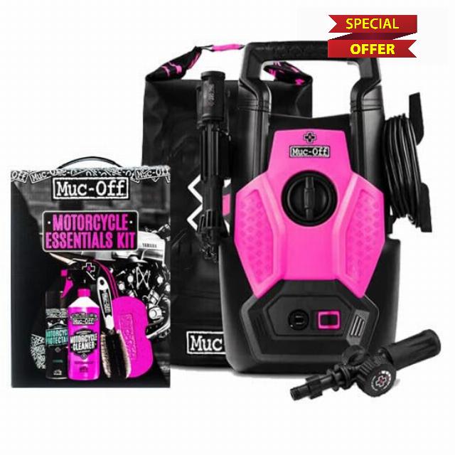 Muc-Off Motorcycle Motorbike Bike Pressure Washer Essentials Kit Bundle