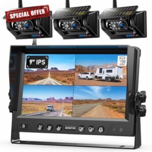 3 Magnetic Solar Wireless Reversing Camera Kit